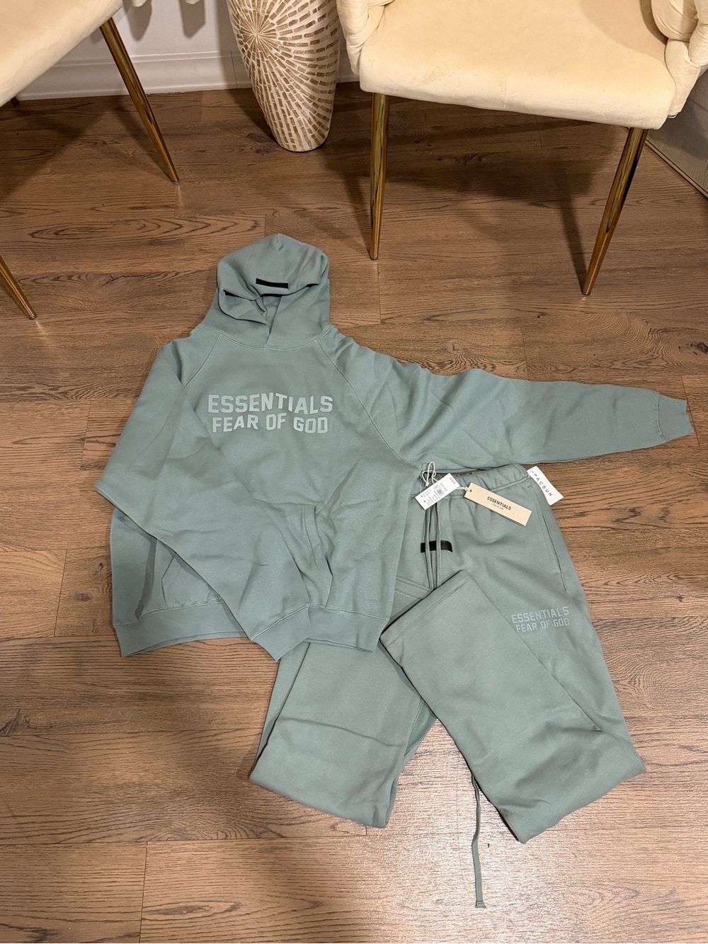 Blue essential set fear of god brand new with tags